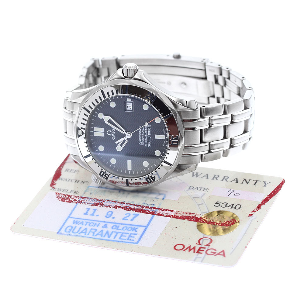 OMEGA Seamaster300 2532.80 Date Navy Dial Automatic Men's Watch_831556