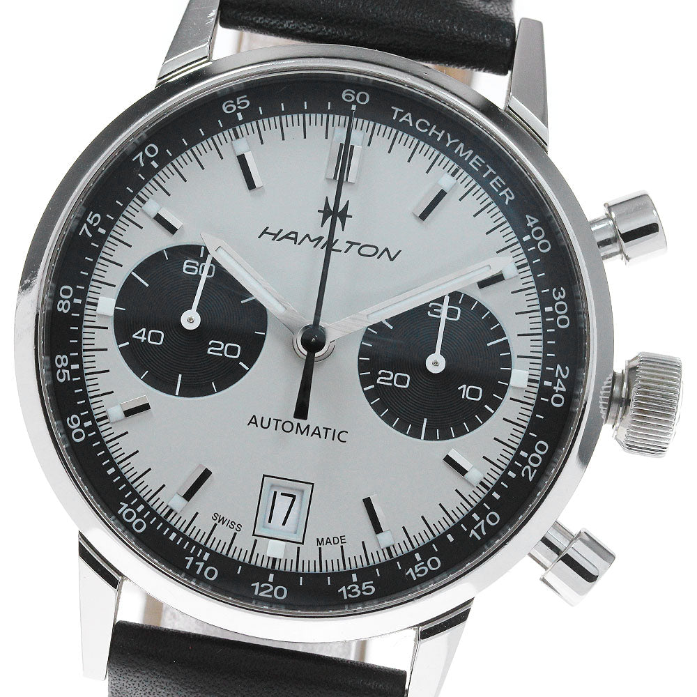 HAMILTON Intramatic H384160 Chronograph Date Beige / black Dial Automatic Men's Watch_831559