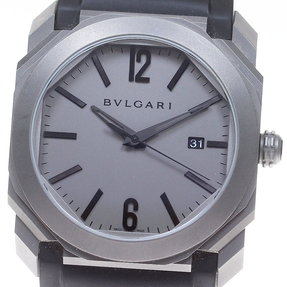 BVLGARI Oct Originale BGO41T Date Gray Dial Automatic Men's Watch_831602