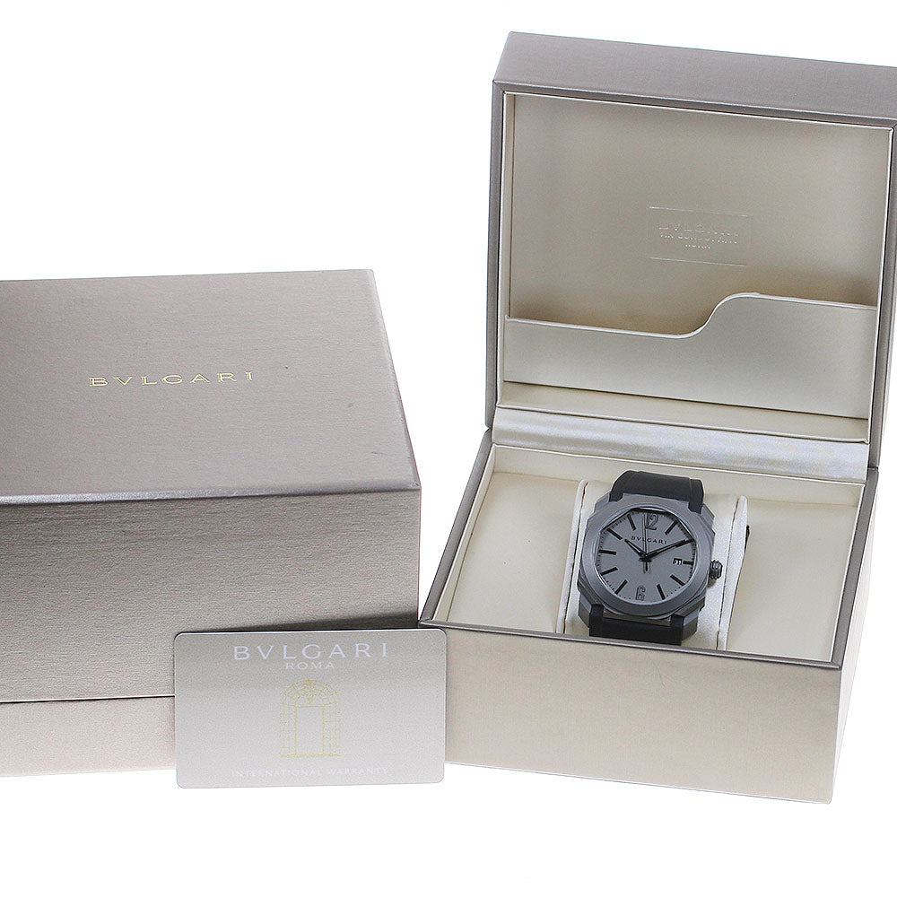 BVLGARI Oct Originale BGO41T Date Gray Dial Automatic Men's Watch_831602