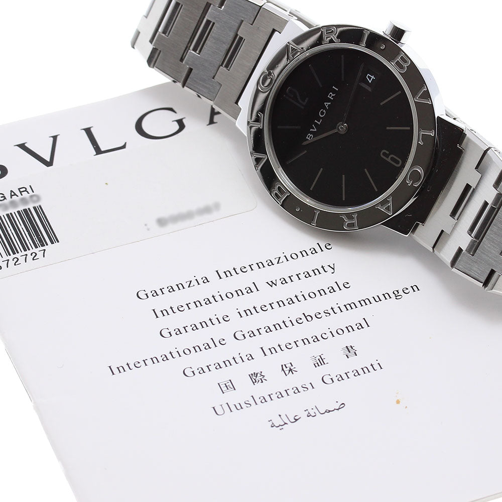 BVLGARI BVLGARIBVLGARI BB33SS Date black Dial Quartz Men's Watch_831645