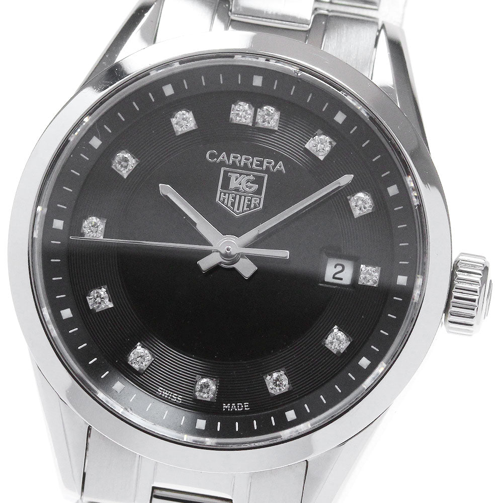 TAG HEUER Carrera Lady WV1410.BA0793 13P diamond date Quartz Ladies Watch_831647