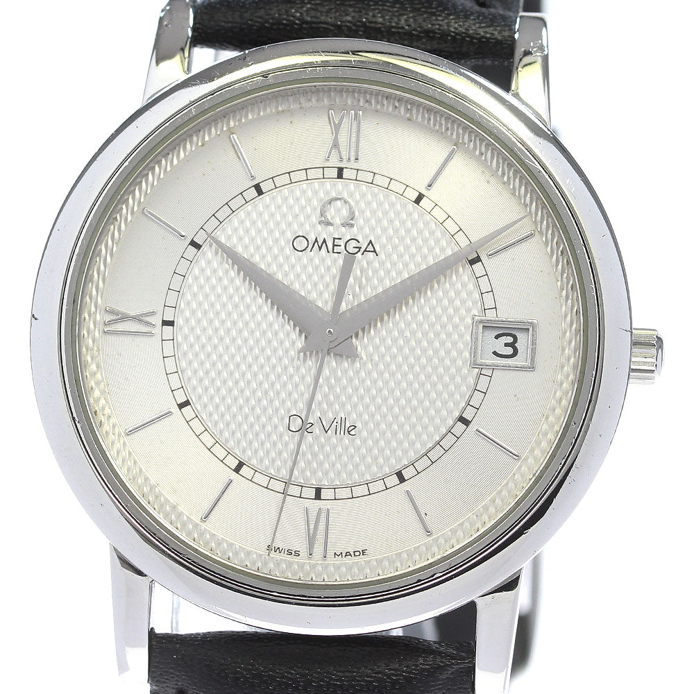 OMEGA De Ville Prestige 7824.31.01 Date Silver Dial Quartz Men's Watch_831649