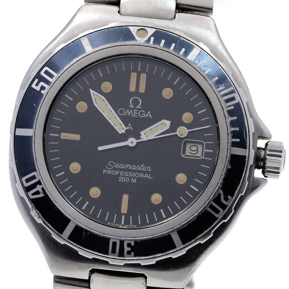 OMEGA Seamaster200 Date black Dial Quartz Men's Watch_831708