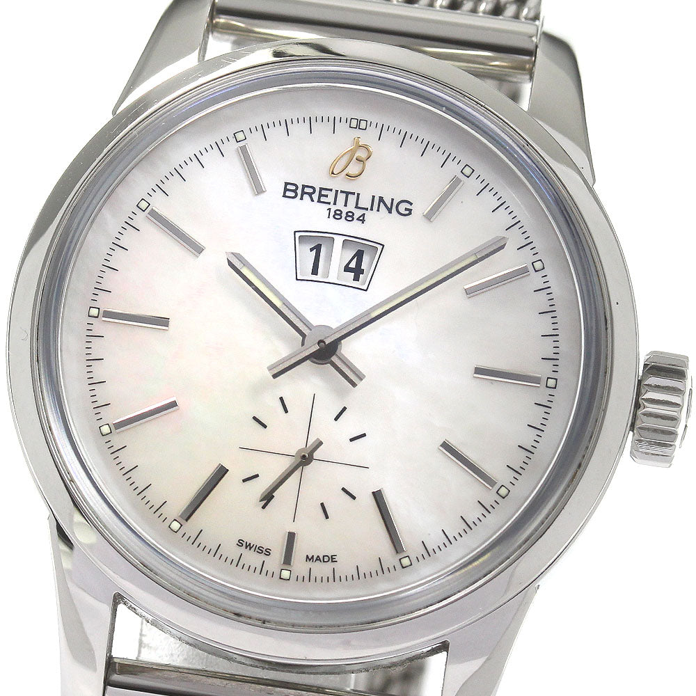 BREITLING Transocean A16310 White shell Dial Automatic Men's Watch_831825