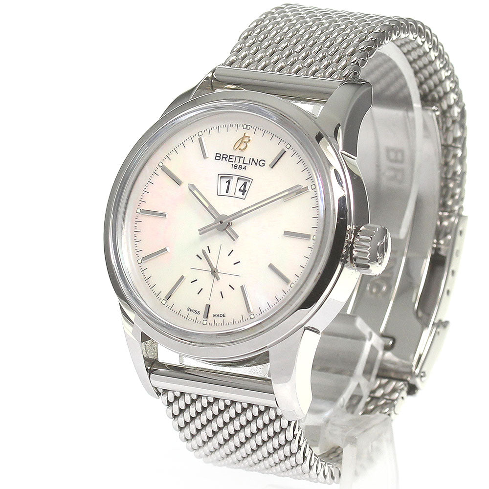 BREITLING Transocean A16310 White shell Dial Automatic Men's Watch_831825