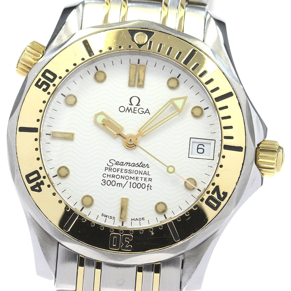 OMEGA Seamaster300 2352.20 Date white Dial Automatic Boy's Watch_831863