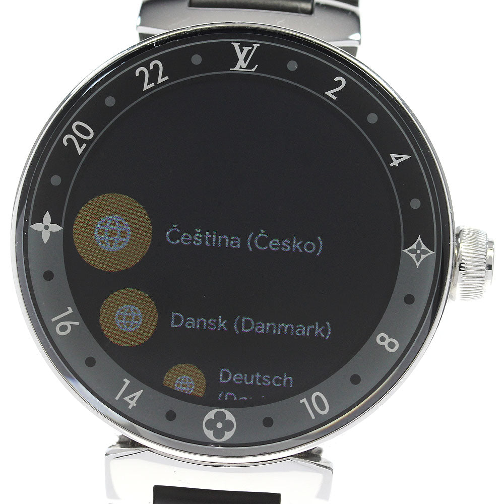 LOUIS VUITTON Tambour Horizon QA050 Digital Dial Quartz Men's Watch_831941