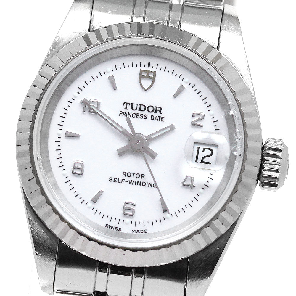TUDOR Princess date 92414 Cal.2671 WG bezel white Dial Automatic Ladies_831945
