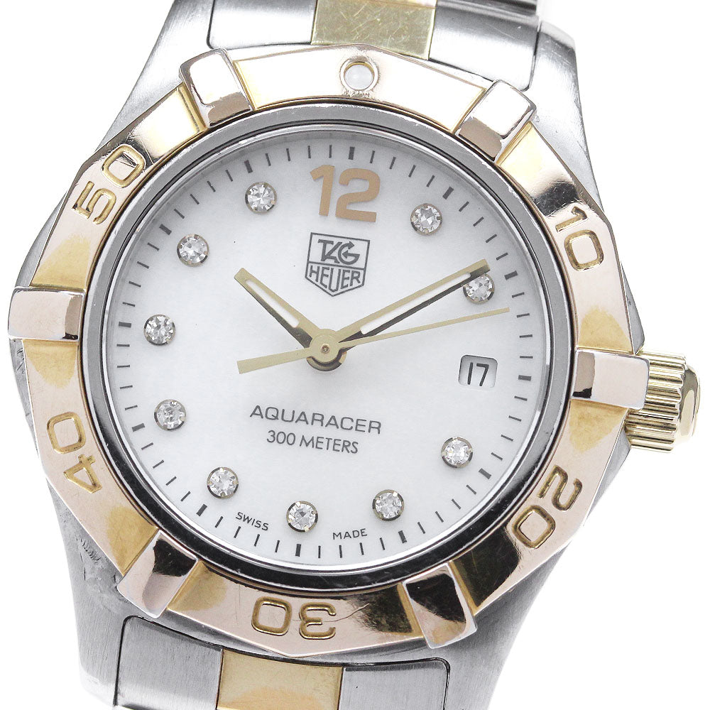 TAG HEUER Aqua racer WAF1425 Date 10 diamond Quartz Ladies Watch_831948