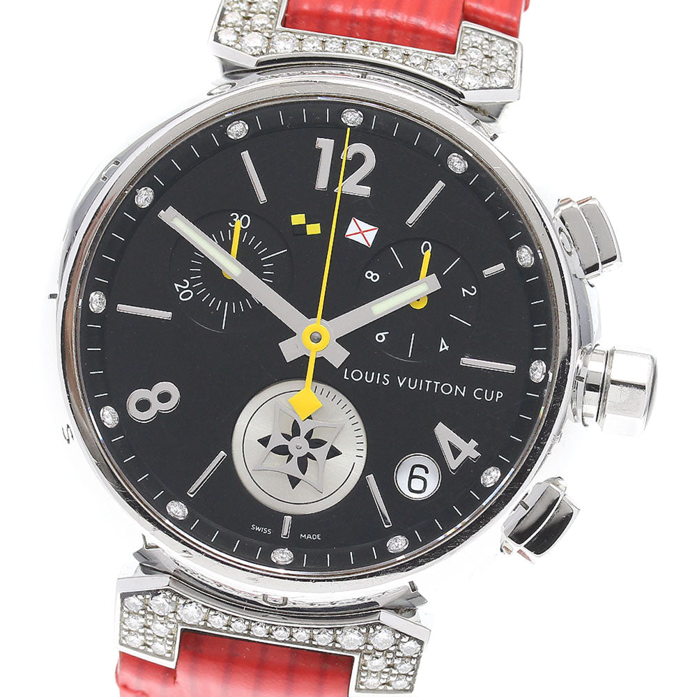 LOUIS VUITTON Tambour Lovely Cup Q11BK 12P lug diamond Quartz Men's Watch_831954