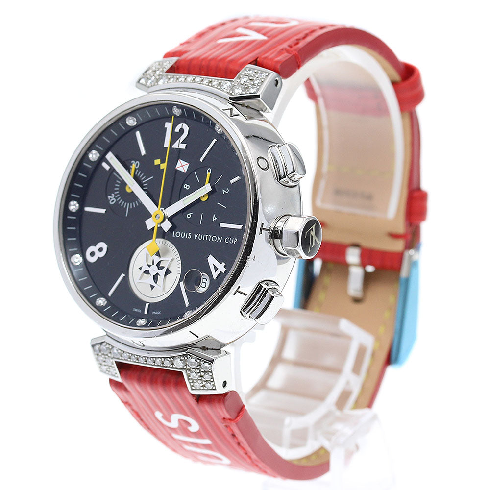 LOUIS VUITTON Tambour Lovely Cup Q11BK 12P lug diamond Quartz Men's Watch_831954