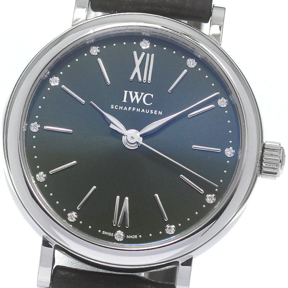 IWC SCHAFFHAUSEN Portofino Automatic 34 IW357412 12P diamond Ladies Watch_831975