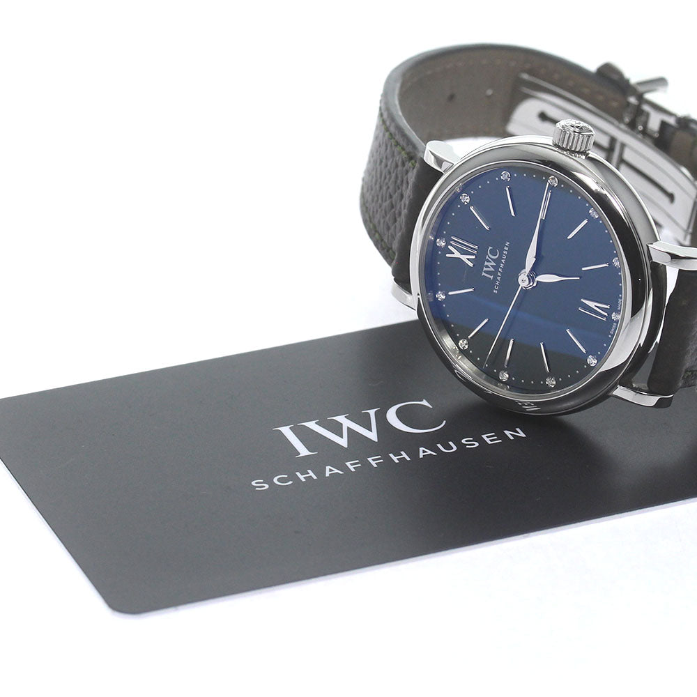 IWC SCHAFFHAUSEN Portofino Automatic 34 IW357412 12P diamond Ladies Watch_831975