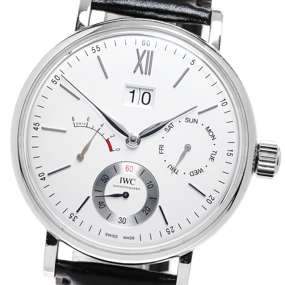 IWC Portofino Handwind Day & Date IW516201 Silver Dial Hand Winding Men's_831989