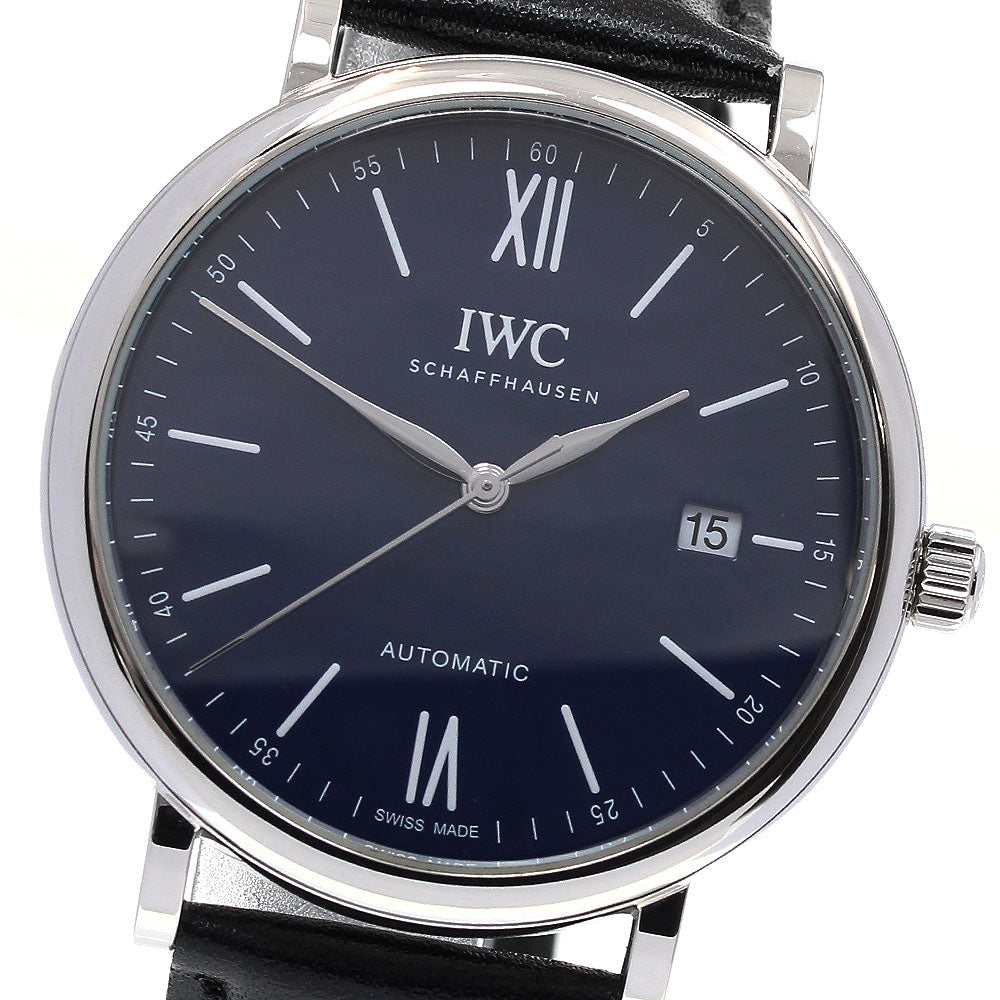 IWC SCHAFFHAUSEN Portofino 150 Years IW356518 Navy Dial Automatic Men's_831992