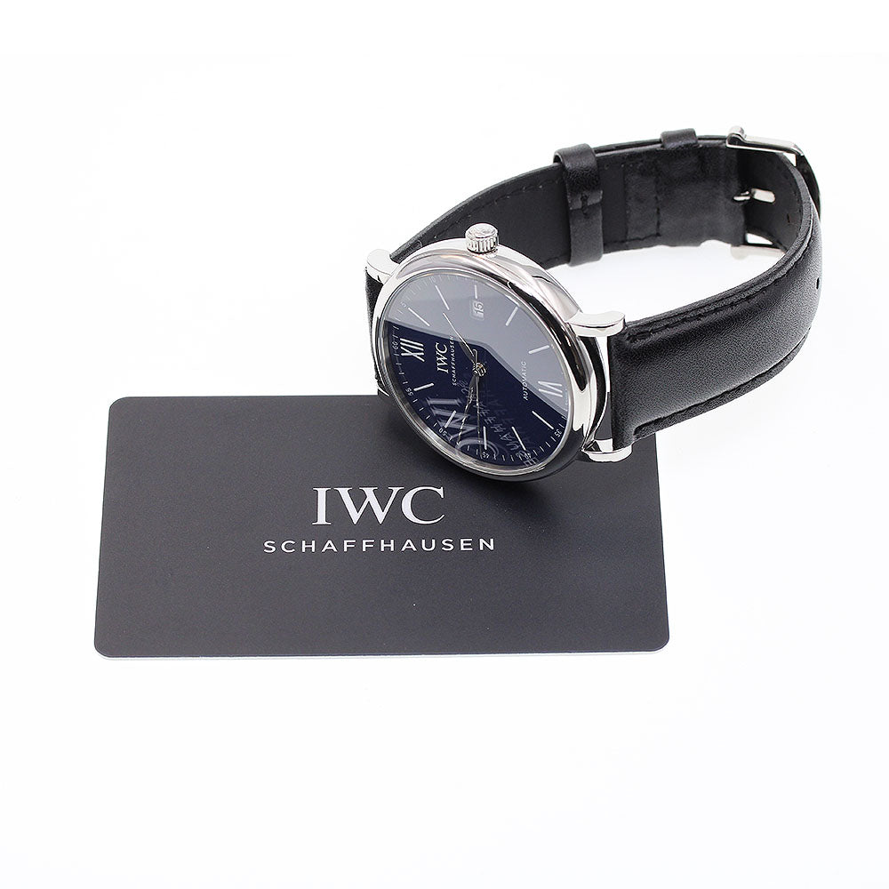 IWC SCHAFFHAUSEN Portofino 150 Years IW356518 Navy Dial Automatic Men's_831992