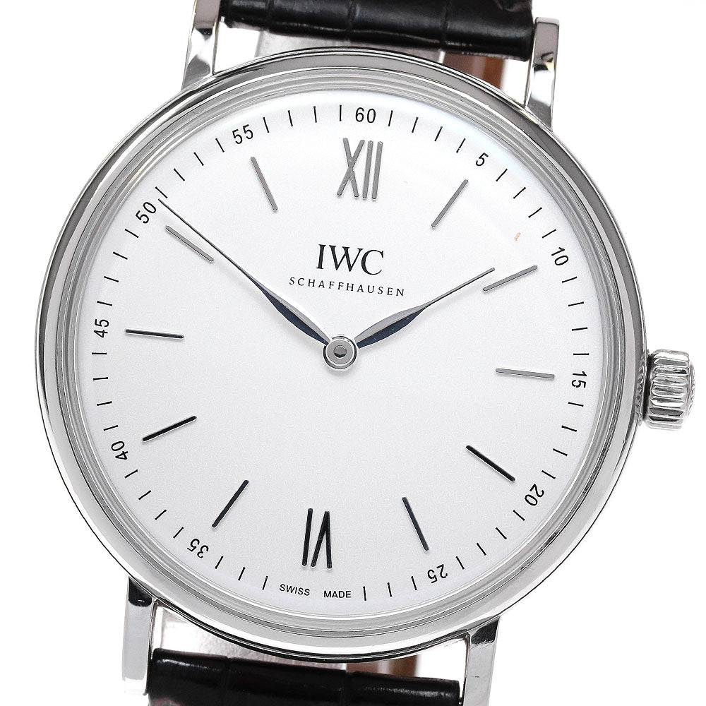 IWC SCHAFFHAUSEN Portofino IW511102 Handwind Pure Classic white Dial Hand Winding Men's Watch_832013