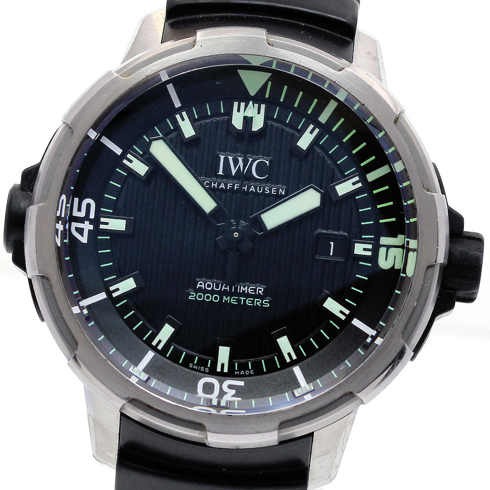 IWC SCHAFFHAUSEN Aquatimer Automatic 2000 IW358002 black Dial Automatic Men's Watch_832042