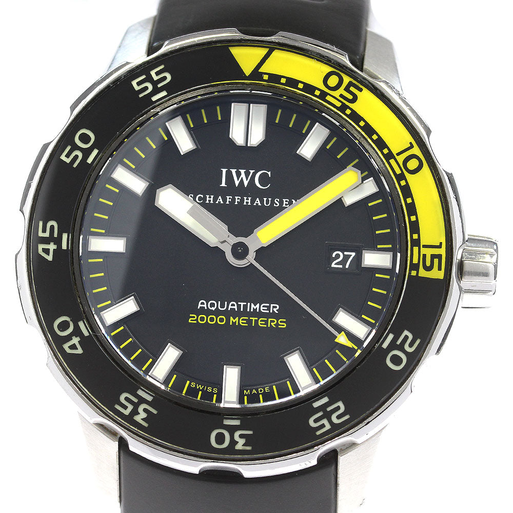 IWC SCHAFFHAUSEN Aqua timer 2000 IW356810 Date black Dial Automatic Men's Watch_832046