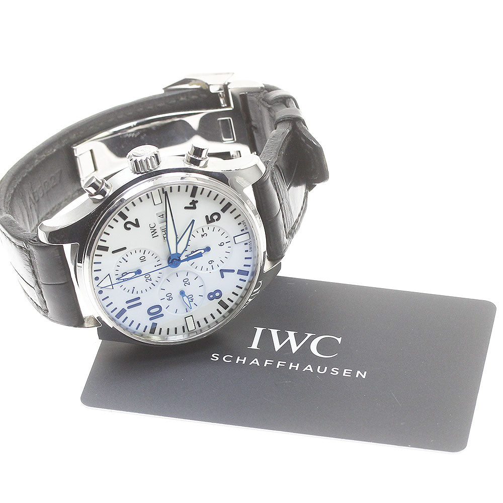 IWC SCHAFFHAUSEN Pilot watch IW377725 Chronograph 150 Years white Dial Automatic Men's Watch_832049