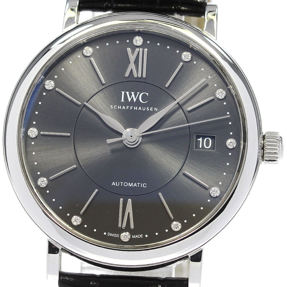 IWC SCHAFFHAUSEN Portofino Automatic 37 IW458110 12P diamond gray Dial Automatic Boy's Watch_832057