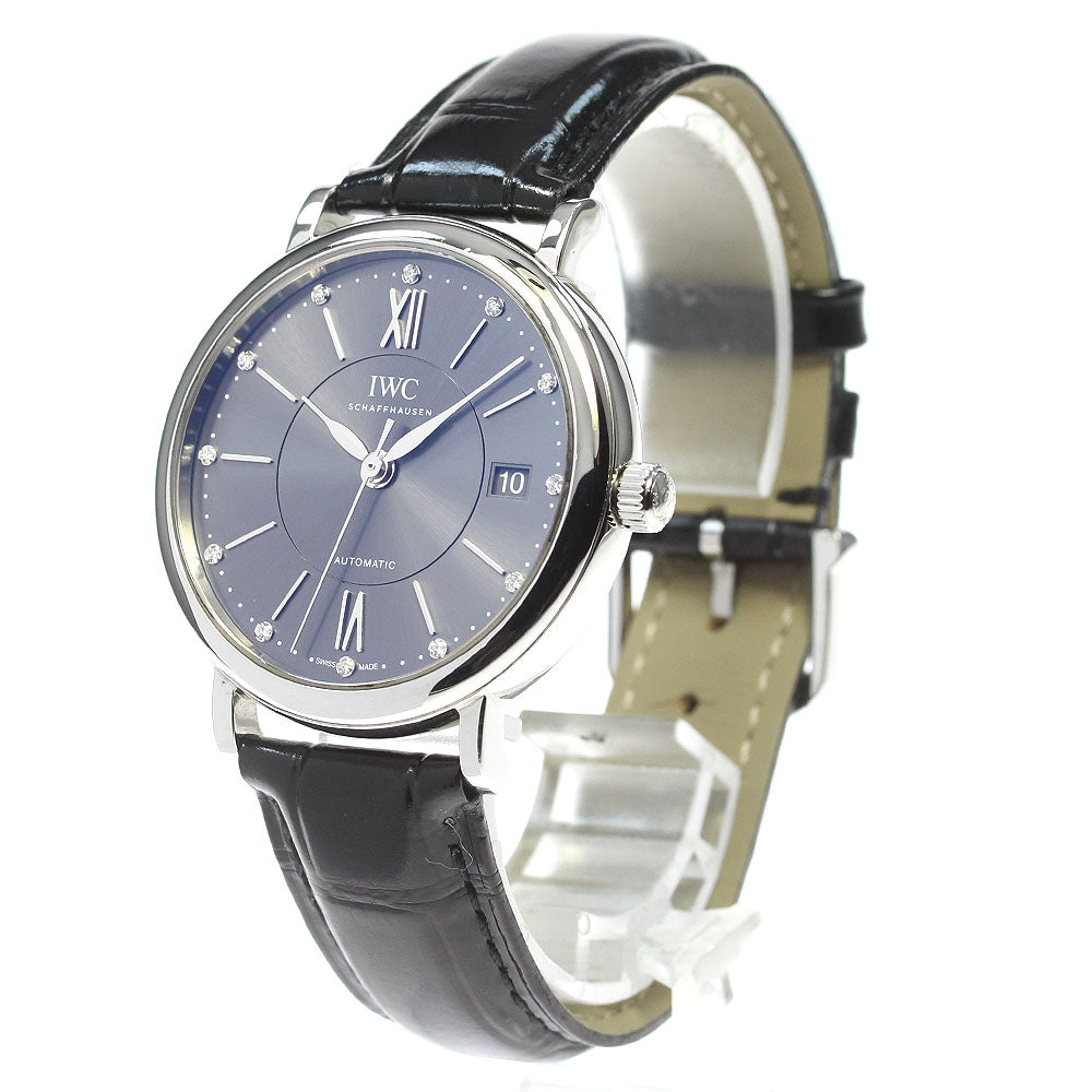 IWC SCHAFFHAUSEN Portofino Automatic 37 IW458110 12P diamond gray Dial Automatic Boy's Watch_832057