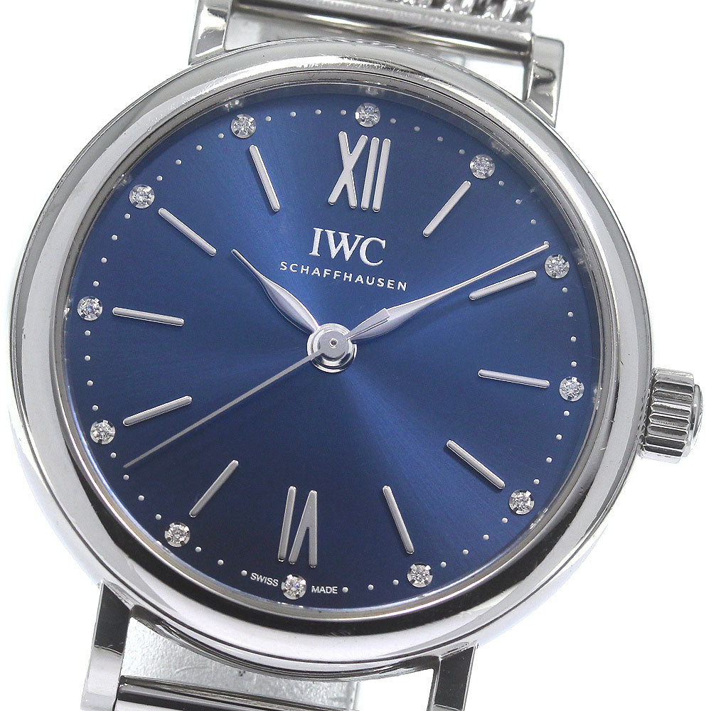 IWC SCHAFFHAUSEN Portofino Automatic 34 IW357404 12P diamond Boy's Watch_832069