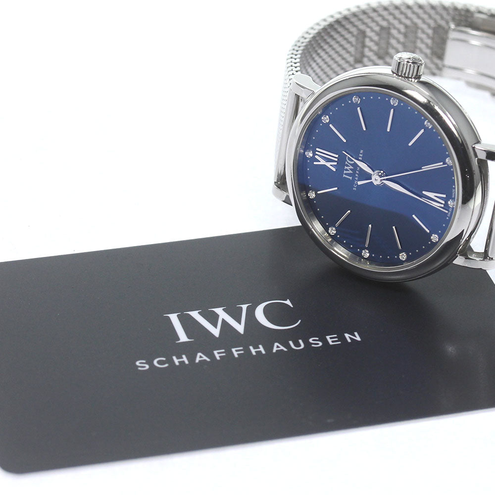 IWC SCHAFFHAUSEN Portofino Automatic 34 IW357404 12P diamond Boy's Watch_832069