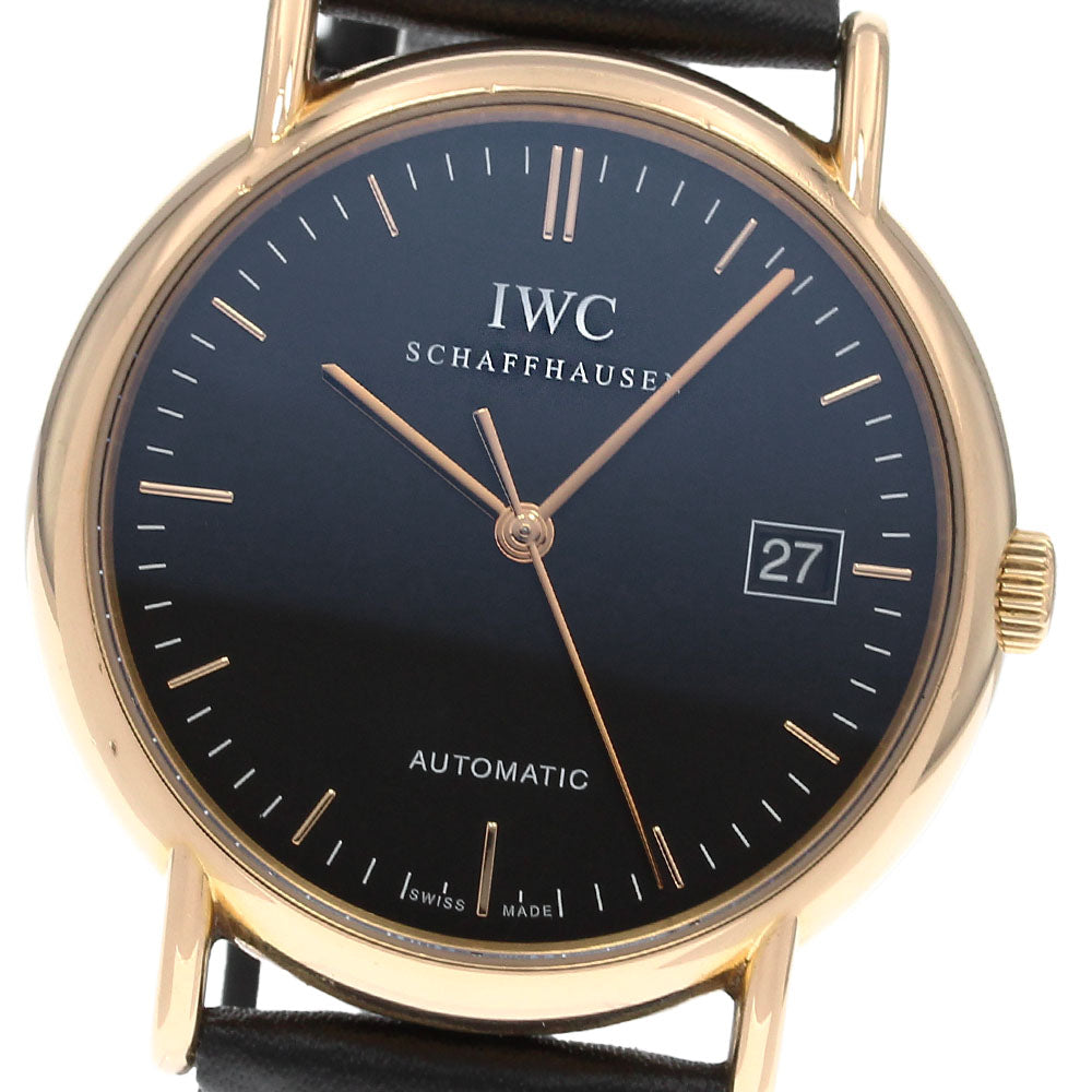 IWC SCHAFFHAUSEN Portofino IW353320 18K Pink Gold AT Men's Watch_832079