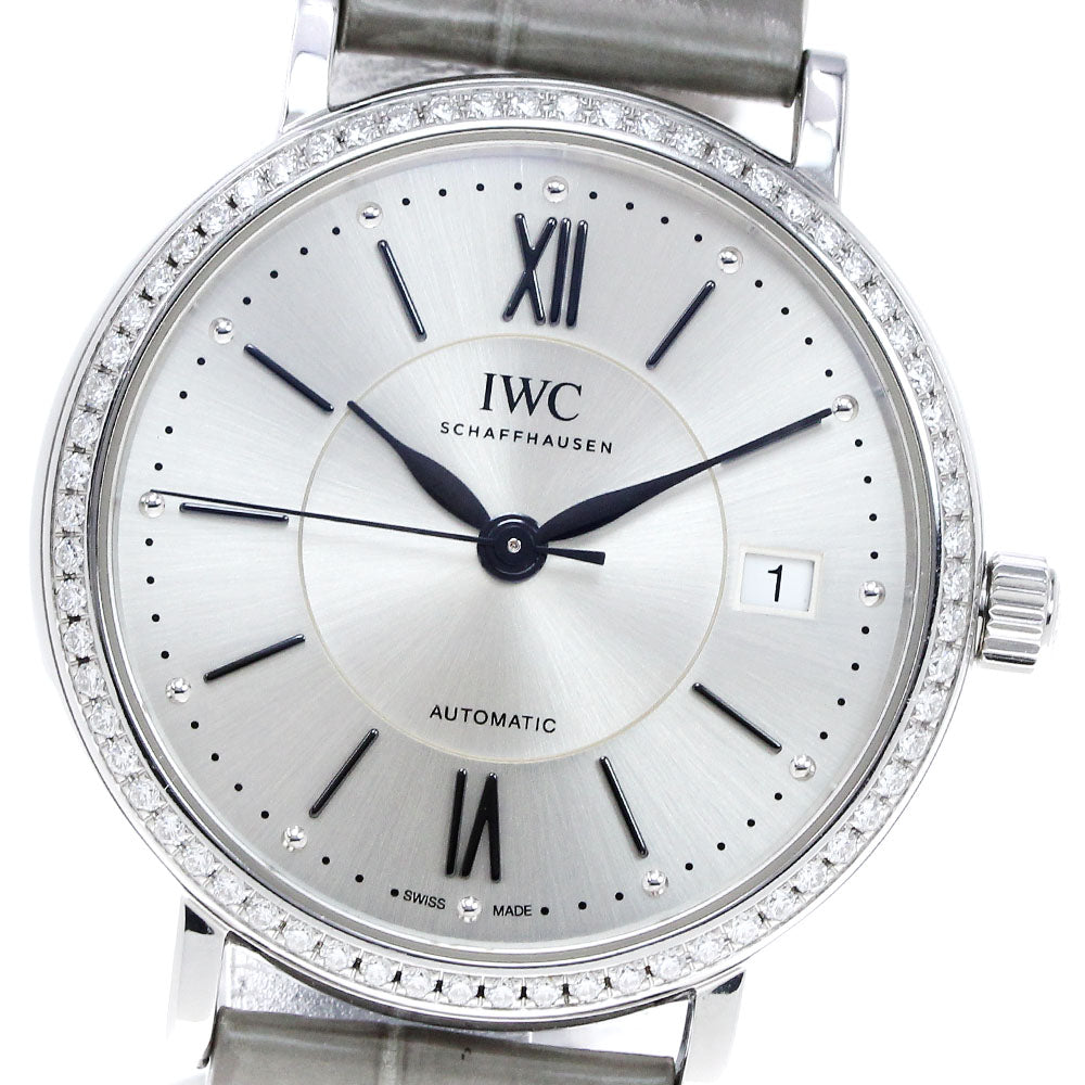 IWC SCHAFFHAUSEN Portofino Automatic 37 IW458109 Diamond Bezel Men's _832092