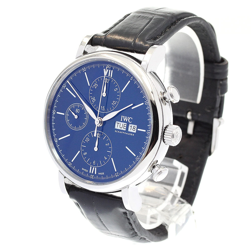 IWC SCHAFFHAUSEN Portofino IW391023 150 Years Chronograph Day Date Navy Dial Automatic Men's Watch_832097