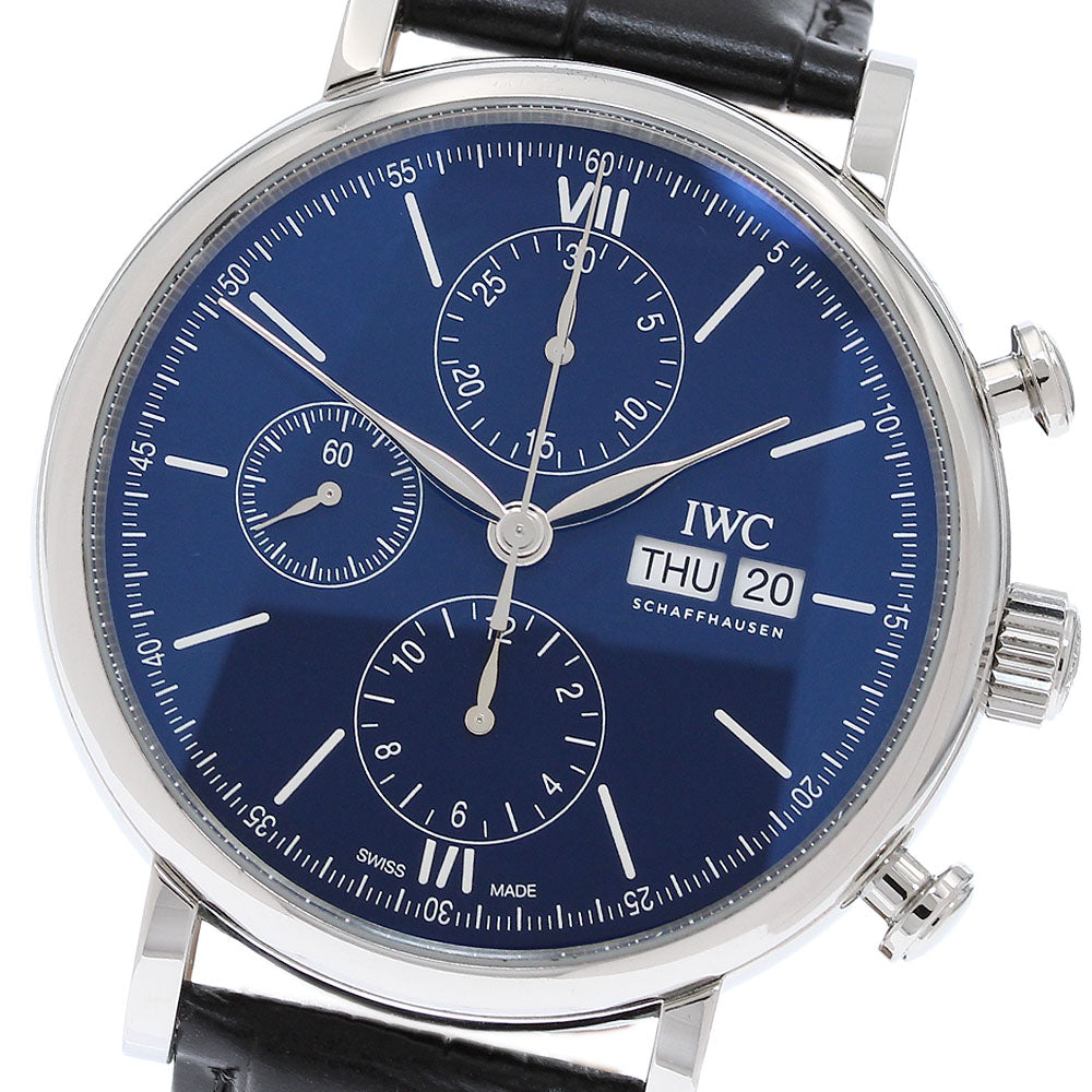 IWC SCHAFFHAUSEN Portofino IW391023 150 Years Chronograph Day Date Navy Dial Automatic Men's Watch_832097