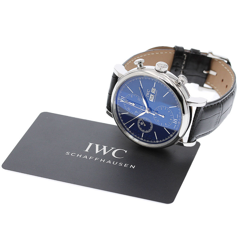 IWC SCHAFFHAUSEN Portofino IW391023 150 Years Chronograph Day Date Navy Dial Automatic Men's Watch_832097