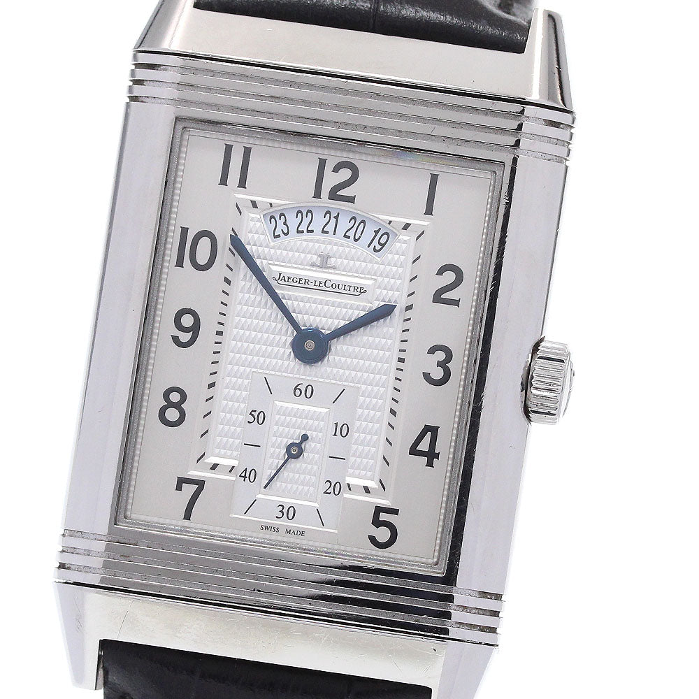 JAEGER-LECOULTRE Grand Reverso Duo Q3748421/273.8.85 Date Silver / Black Dial Hand Winding Men's Watch_832104