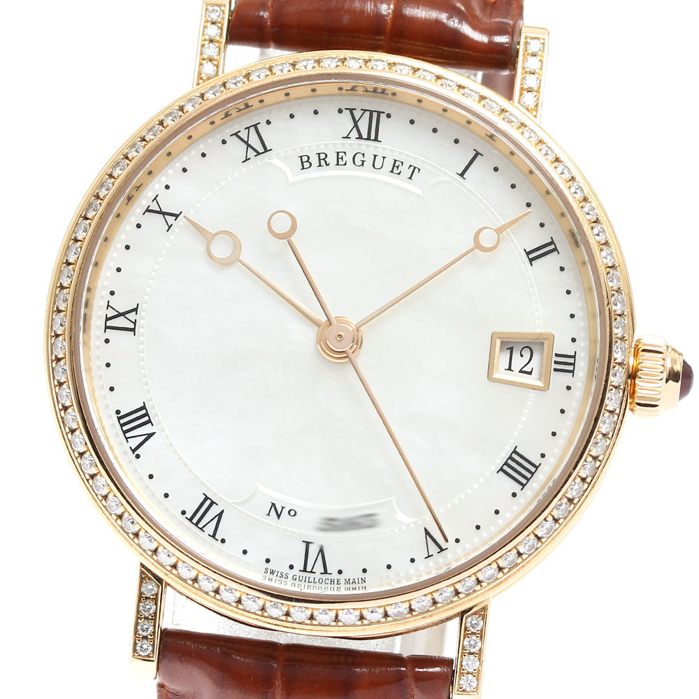 Breguet Classic 9068BR/52/976DD000 K18PG diamond bezel White shell Dial Automatic Men's Watch_832116