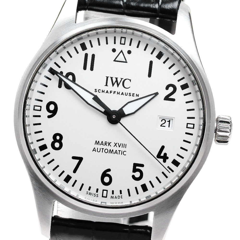 IWC SCHAFFHAUSEN Pilot watch mark XVIII IW327012 Date Silver Dial Automatic Men's Watch_832167