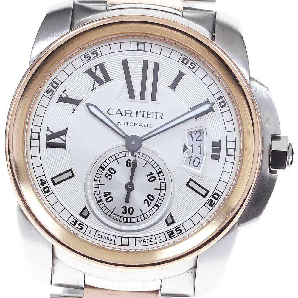 CARTIER Calibre de Cartier W7100036 PG2 tone Silver Dial Automatic Men's_832186