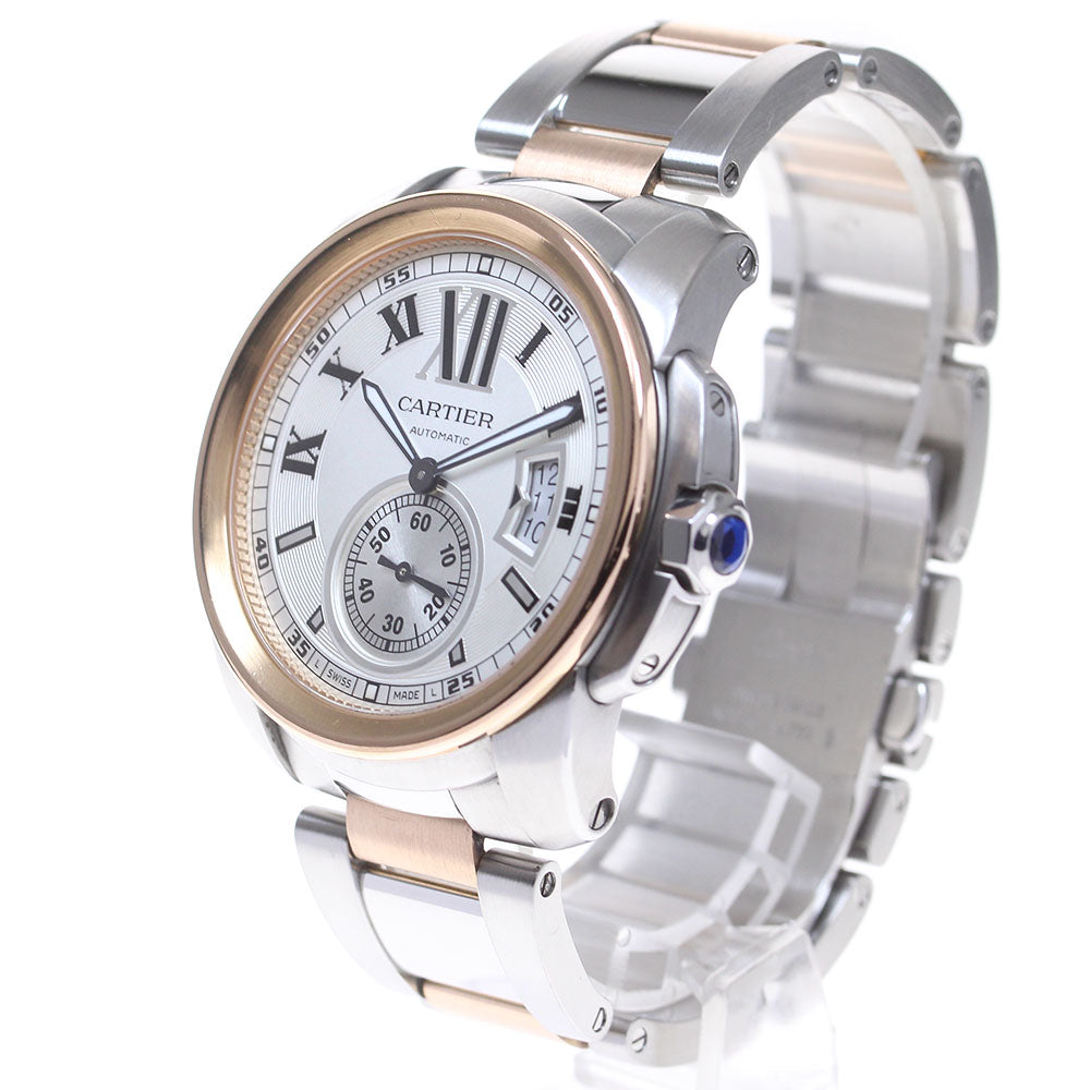 CARTIER Calibre de Cartier W7100036 PG2 tone Silver Dial Automatic Men's_832186