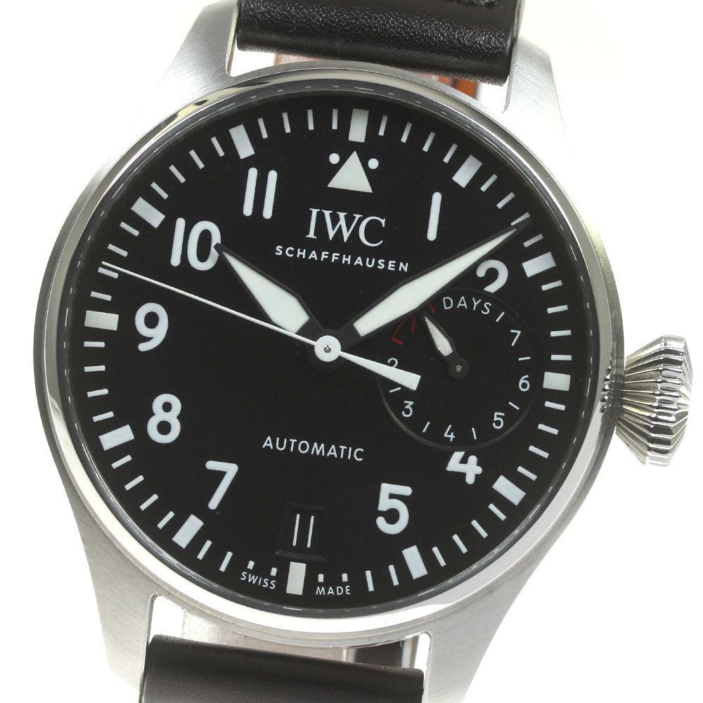 IWC Big pilot watch IW500912 7DAYS Black Dial Automatic Men's Watch_832212