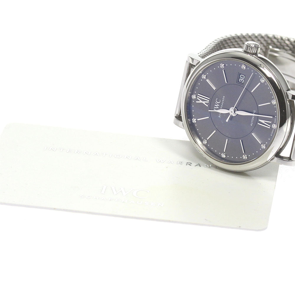IWC Portofino Automatic 37 IW458110 12P diamond Gray Dial Boy's Watch_832224