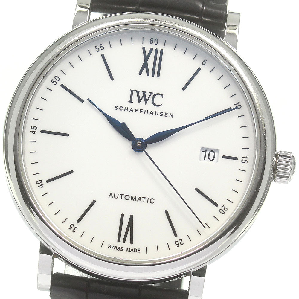 IWC SCHAFFHAUSEN Portofino 150 Years IW356519 World Limited 2000 white Dial Automatic Men's Watch_832230