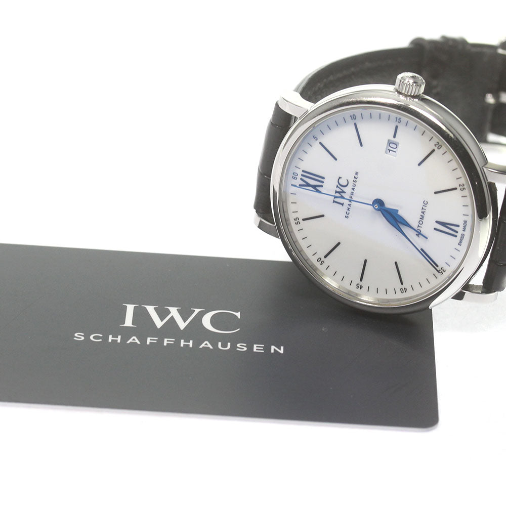 IWC SCHAFFHAUSEN Portofino 150 Years IW356519 World Limited 2000 white Dial Automatic Men's Watch_832230