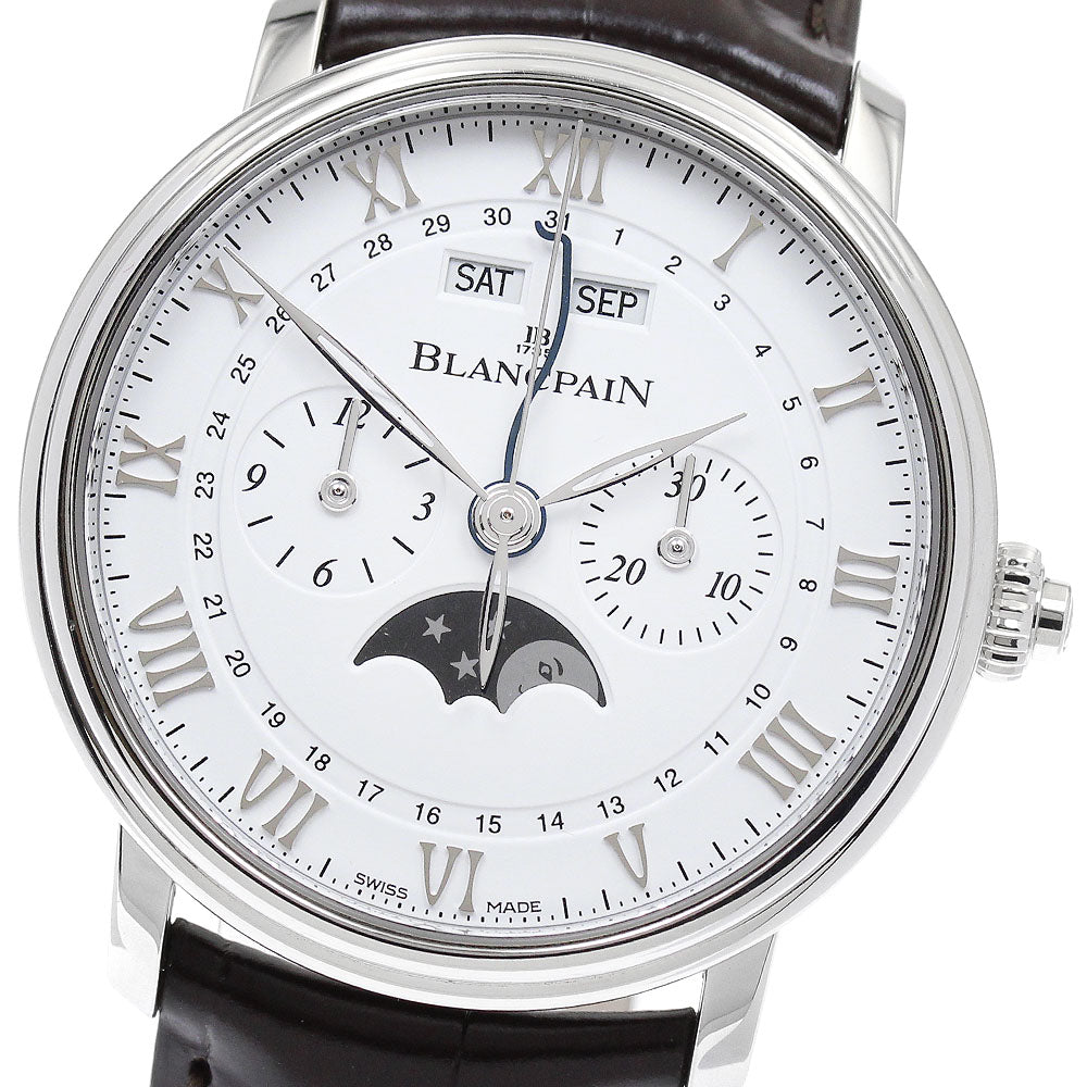 Blancpain Villeret One Push Chronograph Complete Calendar 6685-1127-55 white Dial Automatic Men's Watch_832238