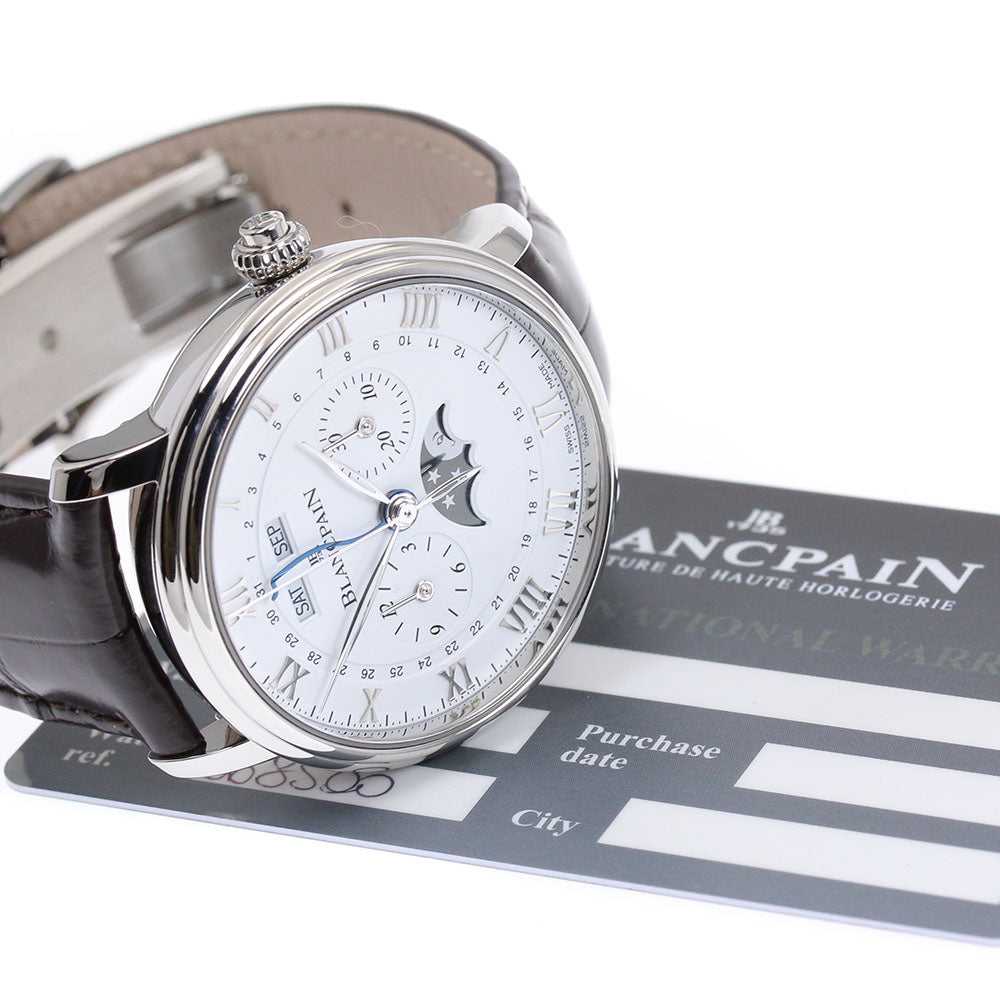 Blancpain Villeret One Push Chronograph Complete Calendar 6685-1127-55 white Dial Automatic Men's Watch_832238