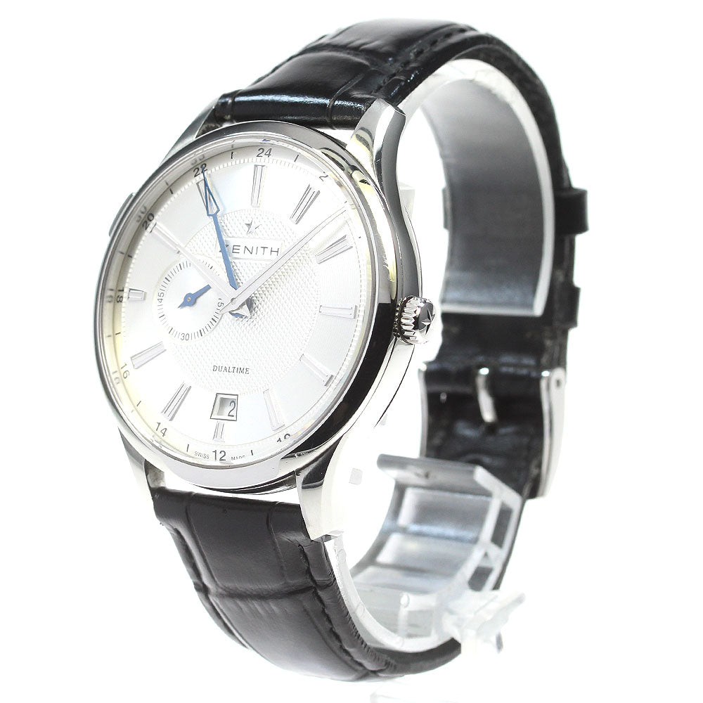 ZENITH captain dual time 03.2130.682 Small seconds Silver Dial Automatic Men's Watch_832243