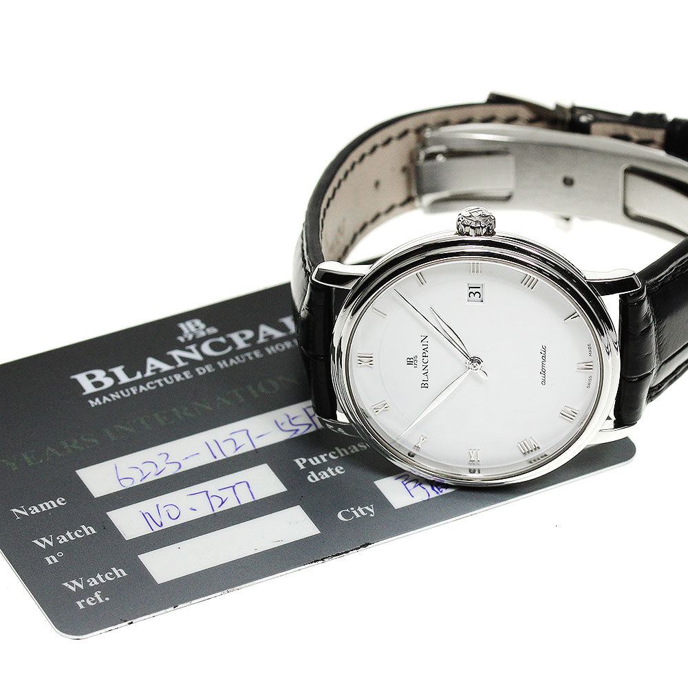 Blancpain Verlet Ultra Slim Second Hand 6223-1127-55B Date white Dial Automatic Men's Watch_832244