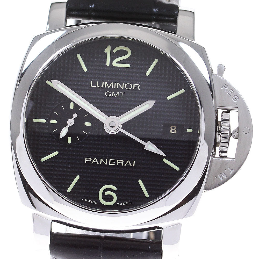 PANERAI Luminor 1950 3 Days Acciao PAM00535 GMT black Dial Automatic Men's Watch_832263