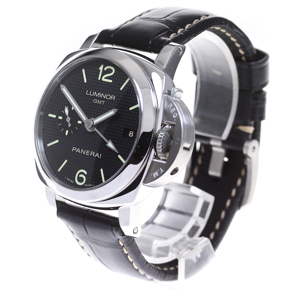 PANERAI Luminor 1950 3 Days Acciao PAM00535 GMT black Dial Automatic Men's Watch_832263