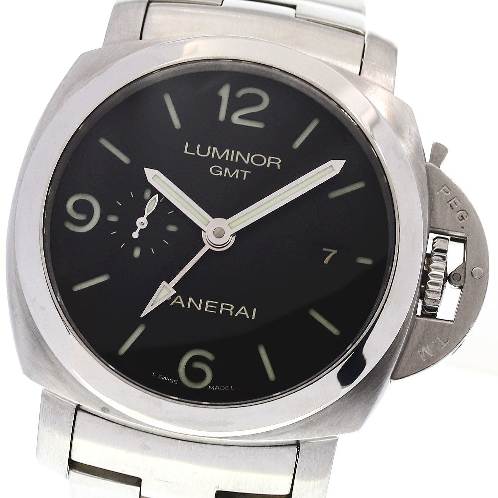 PANERAI Luminor 1950 PAM00329 3 Days GMT black Dial Automatic Men's Watch_832269